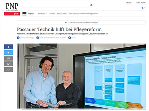 PNP - Passsuer Technik hilft bei Pflegereform